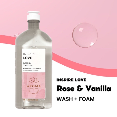 Sữa Tắm Bath And Body Works Aromatherapy Rose & Vanilla Body Wash 295ml