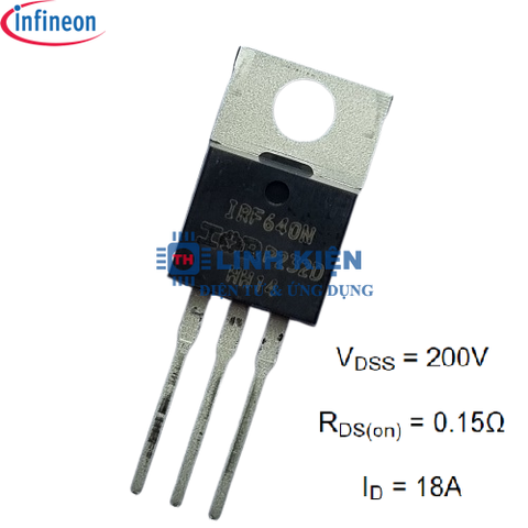 IRF640NPBF TO-220 N Power MOSFET 200V 18A