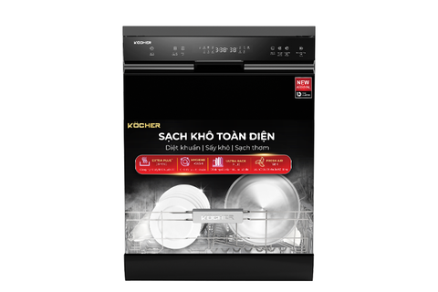 Máy rửa bát Kocher X15B 17 bộ độc lập sấy khí tươi Fresh Air 168H