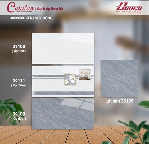 BỘ GẠCH ỐP CATALAN 300X600 CTL39108