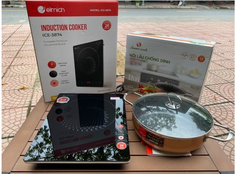 Combo Bếp từ đơn Elmich Smartcook ICS-3873