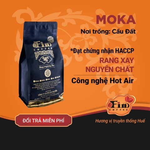 CÀ PHÊ MOKA CẦU ĐẤT NGUYÊN CHẤT- RANG MỘC TẨM BƠ