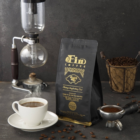 CÀ PHÊ ROBUSTA ĐẮK LẮK- RANG MỘC NGUYÊN CHẤT, Pha phin, Pha máy, pha thủ công đậm đà, thơm nồng, hậu vị đắng dài từ Fin Coffee, Gu mạnh.