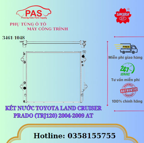 KÉT NƯỚC TOYOTA LAND CRUISER PRADO (TRJ120) 2004-2009 AT