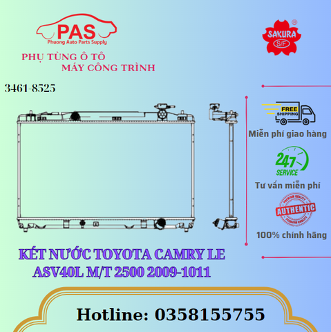 KÉT NƯỚC TOYOTA CAMRY LE ASV40L M/T 2500 2009-1011