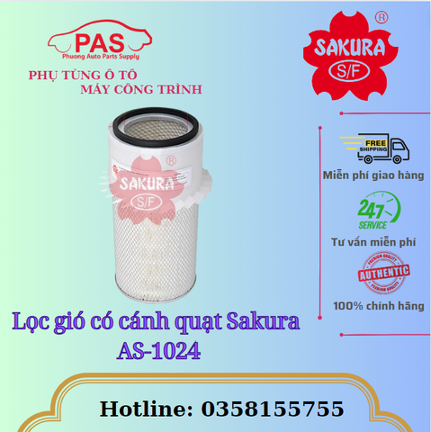 Lọc gió có cánh quạt Sakura AS-1024