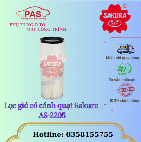 Lọc gió có cánh quạt Sakura AS-2205