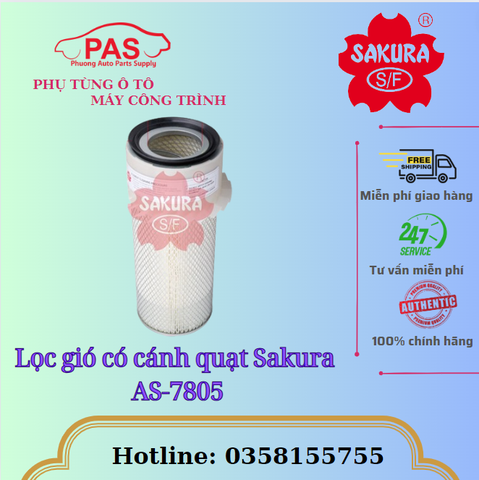 Lọc gió có cánh quạt Sakura AS-7805
