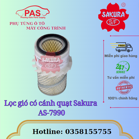 Lọc gió có cánh quạt Sakura AS-7990
