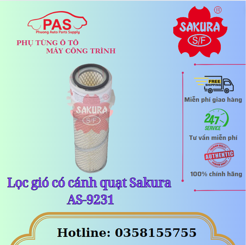 Lọc gió có cánh quạt Sakura AS-9231
