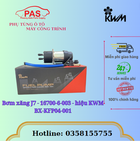 Bơm xăng J7 - 16700-6-003 - hiệu KWM