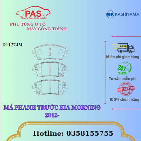 MÁ PHANH TRƯỚC KIA MORNING 2012-