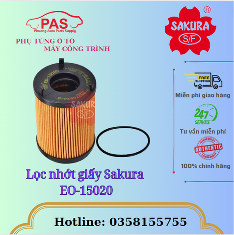 Lọc nhớt giấy Sakura EO-15020