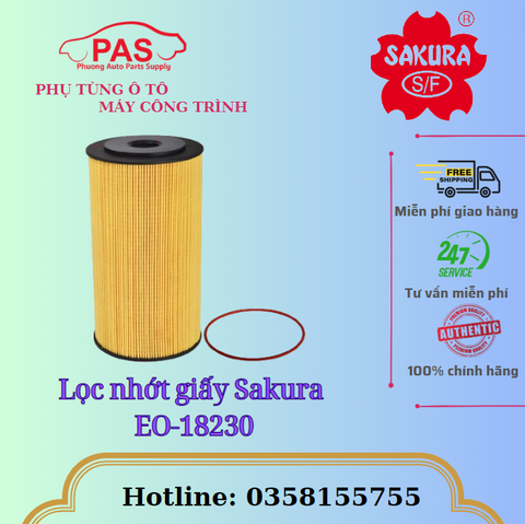 Lọc nhớt giấy Sakura EO-18230