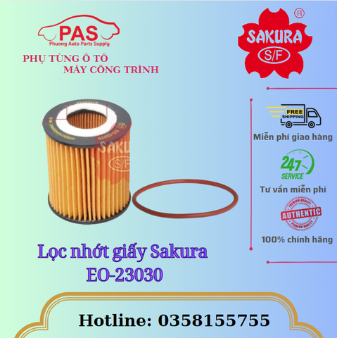 Lọc nhớt giấy Sakura EO-23030