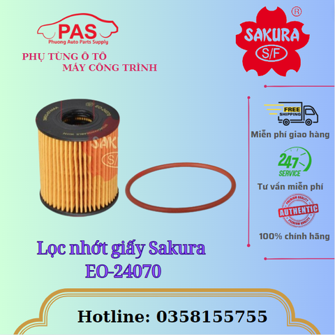 Lọc nhớt giấy Sakura EO-24070