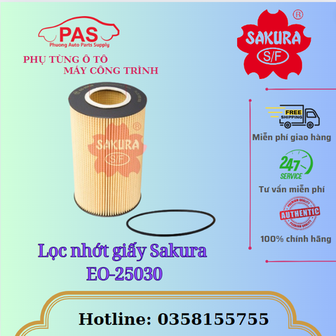 Lọc nhớt giấy Sakura EO-25030