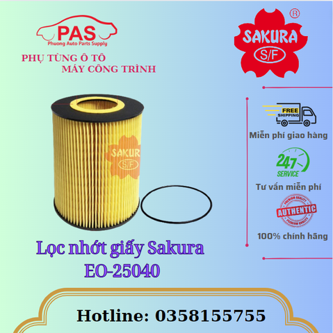 Lọc nhớt giấy Sakura EO-25040