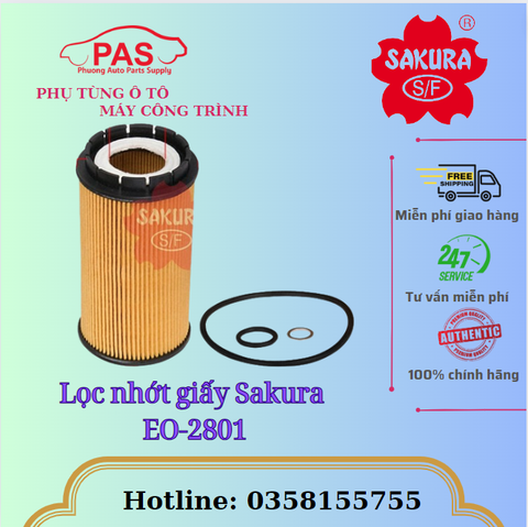 Lọc nhớt giấy Sakura EO-2801