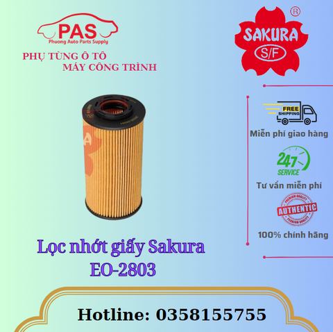 Lọc nhớt giấy Sakura EO-2803