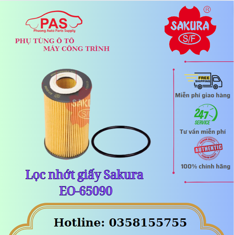 Lọc nhớt giấy Sakura EO-65090