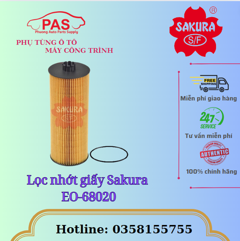 Lọc nhớt giấy Sakura EO-68020