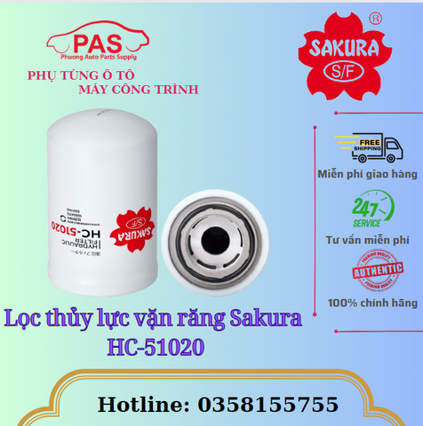 Lọc thủy lực vặn răng Sakura HC-51020