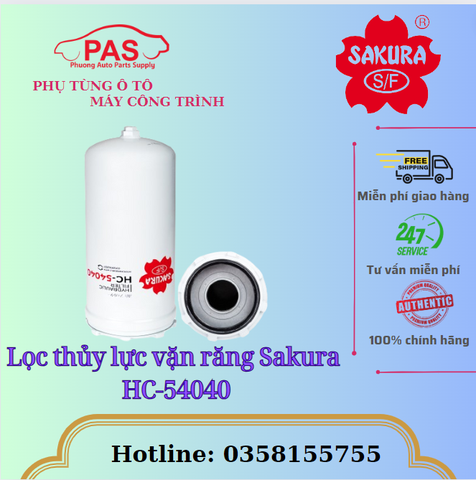 Lọc thủy lực vặn răng Sakura HC-54040