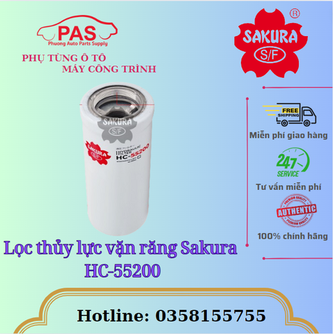 Lọc thủy lực vặn răng Sakura HC-55200