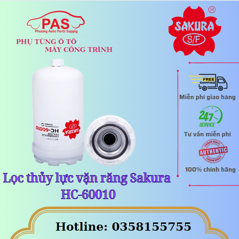 Lọc thủy lực vặn răng Sakura HC-60010
