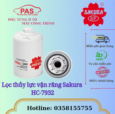 Lọc thủy lực vặn răng Sakura HC-7932
