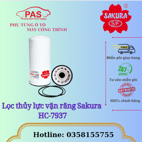 Lọc thủy lực vặn răng Sakura HC-7937