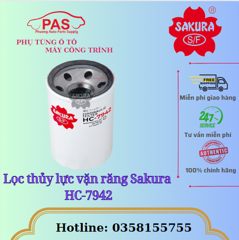 Lọc thủy lực vặn răng Sakura HC-7942