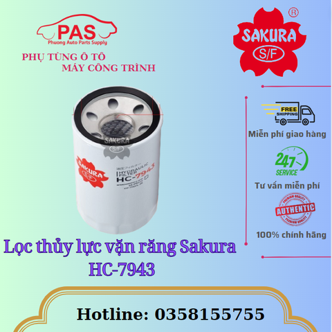 Lọc thủy lực vặn răng Sakura HC-7943