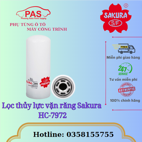Lọc thủy lực vặn răng Sakura HC-7972