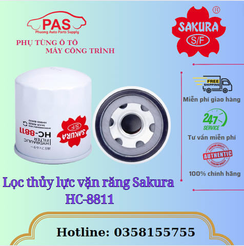 Lọc thủy lực vặn răng Sakura HC-8811