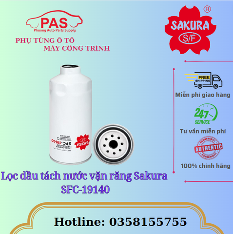 Lọc dầu tách nước vặn răng Sakura SFC-19140