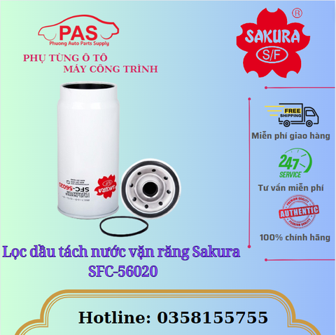 Lọc dầu tách nước vặn răng Sakura SFC-56020