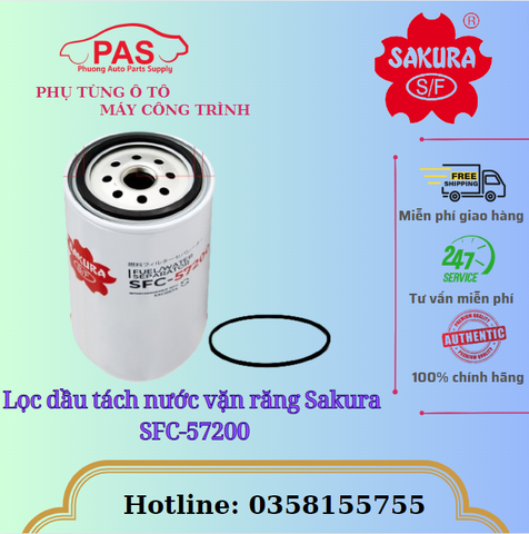Lọc dầu tách nước vặn răng Sakura SFC-57200