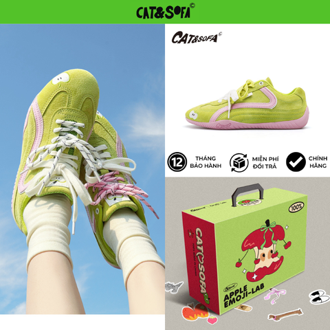Giày Cat & Sofa Emoji Series Táo Xanh