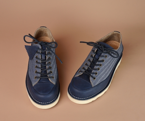 Chuckee Low Herringbone Navy