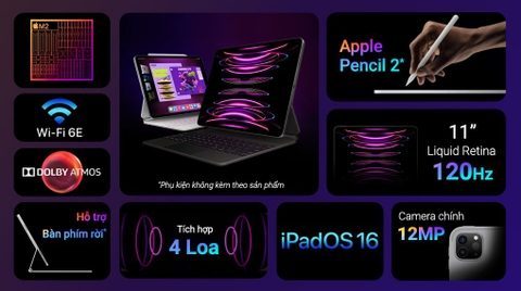 Máy tính bảng iPad Pro M2 11 inch WiFi 128GB