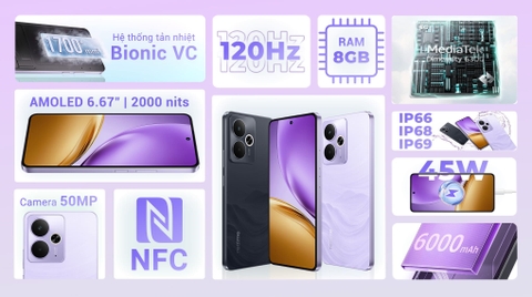 Điện thoại realme 14T 5G 12GB/256GB