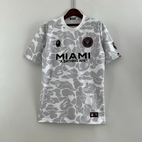 Áo Thun Bape X Miami 2026 ( Xám )