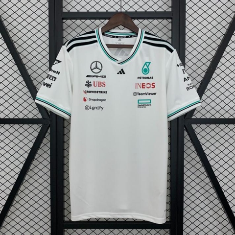 Áo Thun F1 Mercedes 2025 ( Trắng )