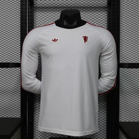Áo Thun MU 2026 Tay Dài Trắng ( Adidas Originals )