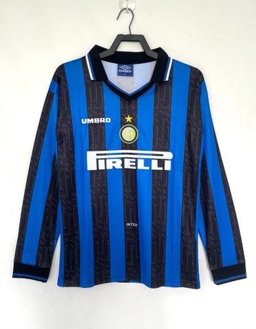 Retro Inter Milan 1997/1998 Tay Dài ( Sân Nhà )