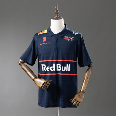 Áo Polo F1 Red Bull - Verstappen 2025 ( Đen )