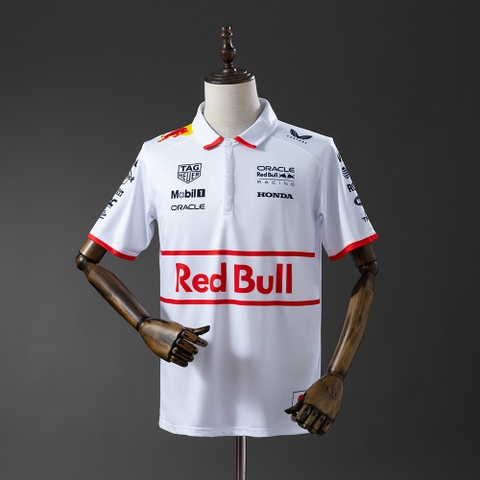 Áo Polo F1 Red Bull 2025 ( Trắng )