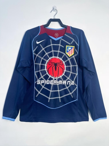 Retro Atletico Madrid 2004/2005 Tay Dài ( Sân Khách )